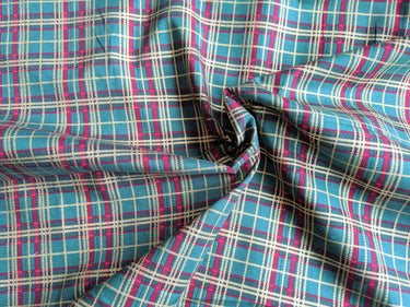 Bottle Green Christmas Tartan Cotton Fabric Christmas Fabric, Festive Fabric, Holiday Fabric